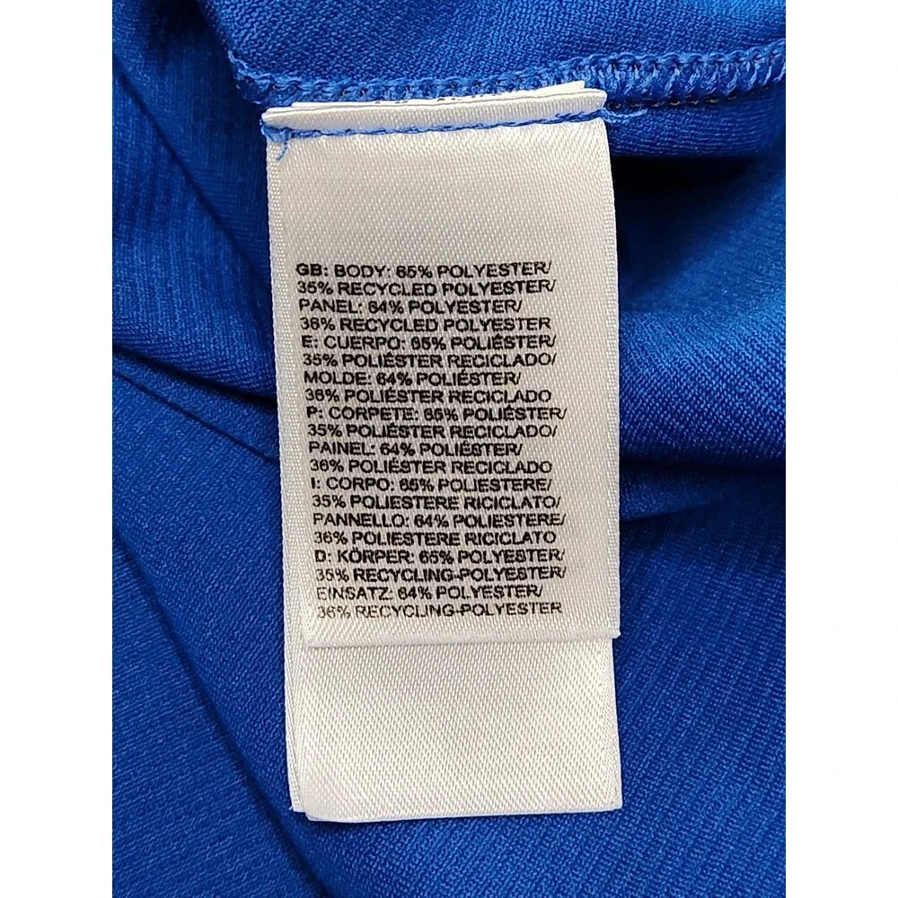 The North‎ Face Shirt Men's M Blue Long Sleeve Impulse Active Flashdry 1/4 Zip - Picture 9 of 10